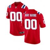 New England Patriots Nike Alternate Custom Jersey - Red New England Patriots Nike Alternate Custom Jersey - Red